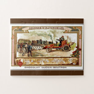 Puzzle Vintage French Advertising Poster - Automobiles