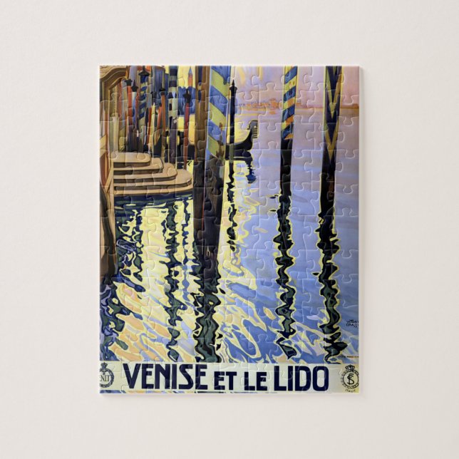 Puzzle Vintage Grand Canal Venise Italie Voyage (Vertical)