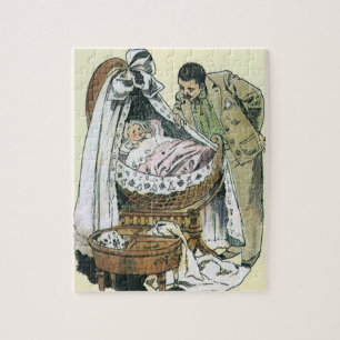 Puzzle Vintage Happy Fête des pères, Victorian Baby Bassi