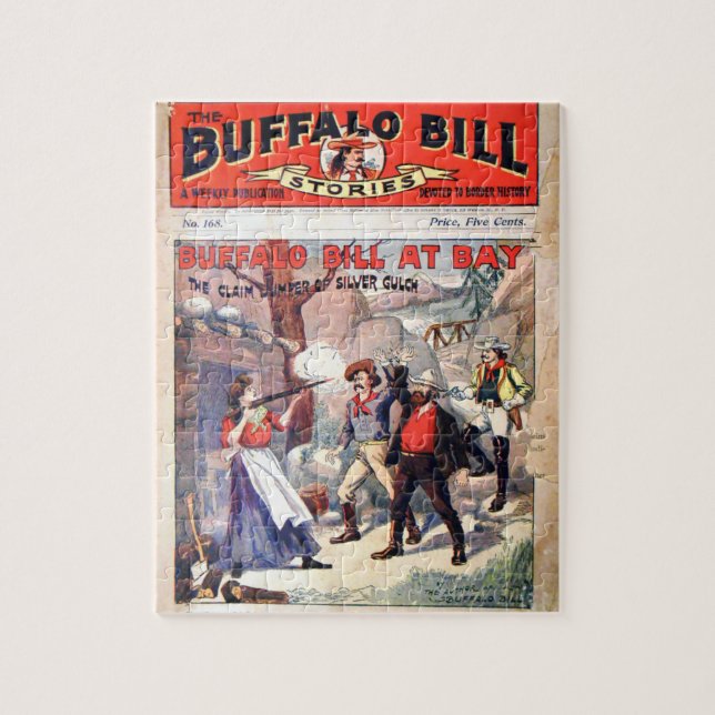 Puzzle Vintage Histoires de Buffalo Bill Western Bandes (Vertical)