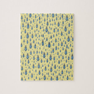 Puzzle Vintage Insects March of the Blue Spotted Beetles