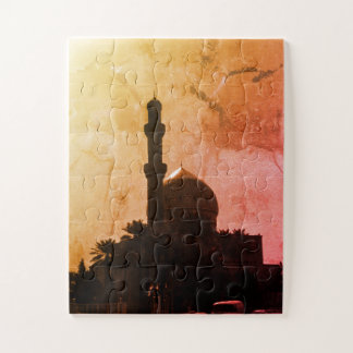 Puzzle Vintage Iraq Baghdad mosque taxis