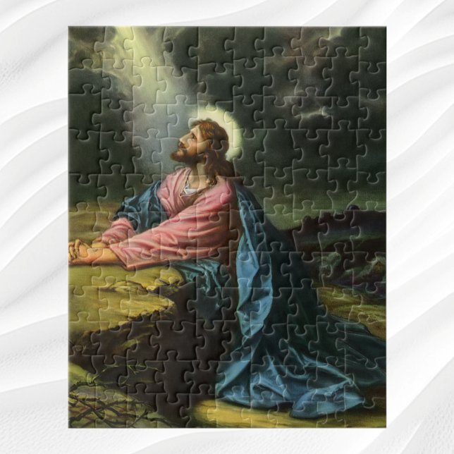 Puzzle Vintage Jesus Christ Praying, Garden of Gethsemane (Créateur téléchargé)