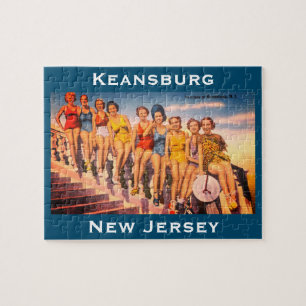 Puzzle Vintage Keansburg, NJ Beach Scene - Jersey Shore