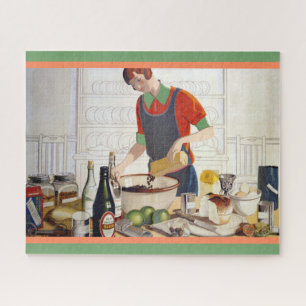 Puzzle Vintage Kitchen Baking Scene Picture
