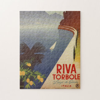 Puzzle Vintage Lake Garda Riva Torbole Italie Tourisme Ar