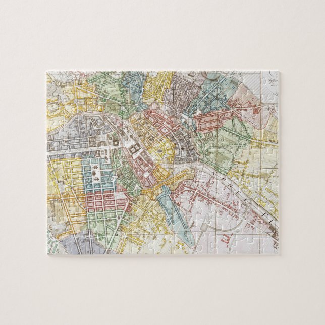 Puzzle Vintage Map of Berlin (Horizontal)