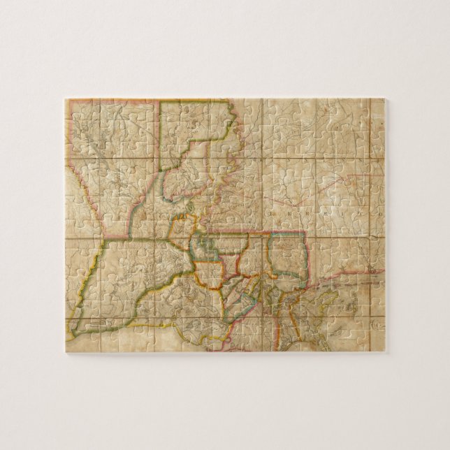 Puzzle Vintage Map of Louisiane (1816) (Horizontal)