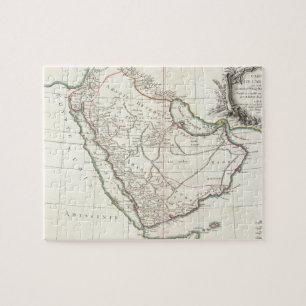 Puzzle Vintage Map of Saudi Arabia