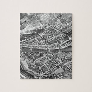 Puzzle Vintage Map of Zurich Switzerland