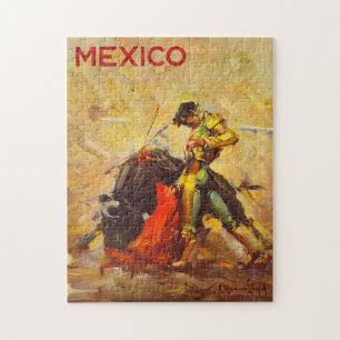 Puzzle Vintage Matador Mexique - Tourisme de voyage mexic