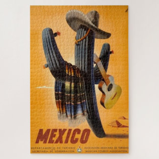 Puzzle Vintage Mexique - Mexique Voyage Tourisme Advert