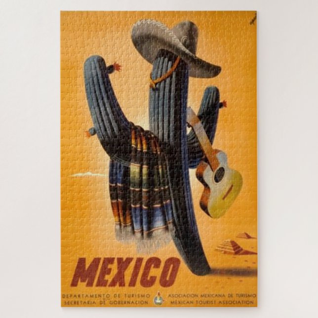 Puzzle Vintage Mexique - Mexique Voyage Tourisme Advert (Vertical)