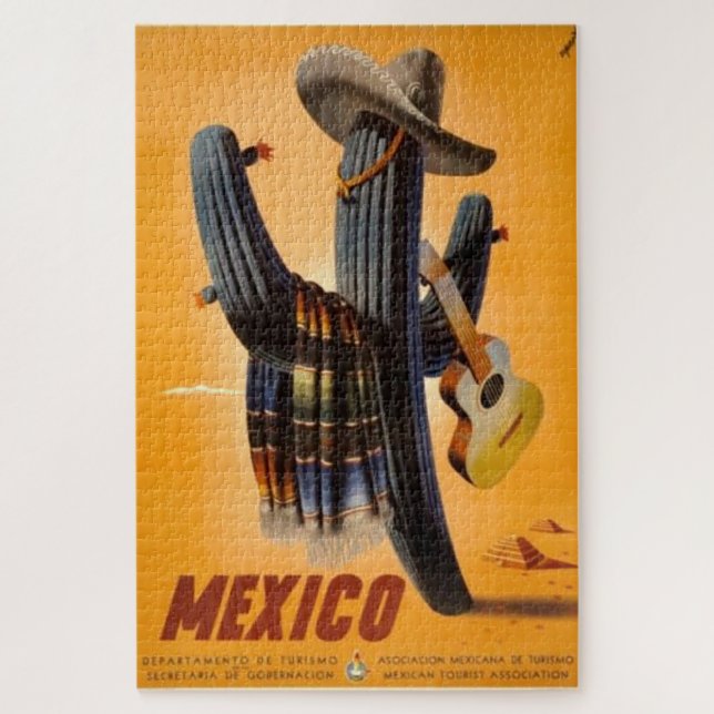 Puzzle Vintage Mexique - Mexique Voyage Tourisme Advert (Vertical)