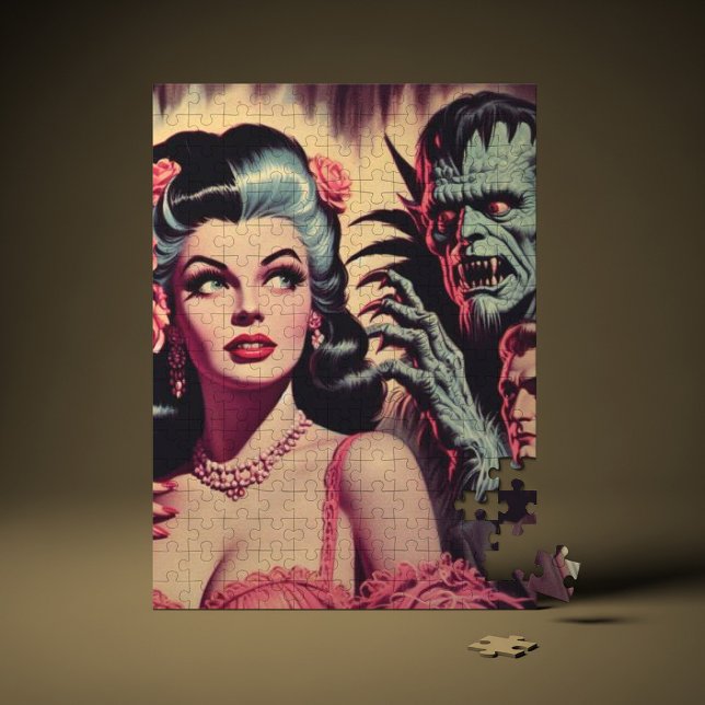 Puzzle Vintage Monster Horror Girl (Créateur téléchargé)