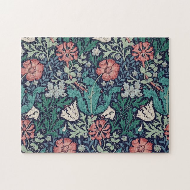 Puzzle Vintage motif floral, William Morris (Horizontal)