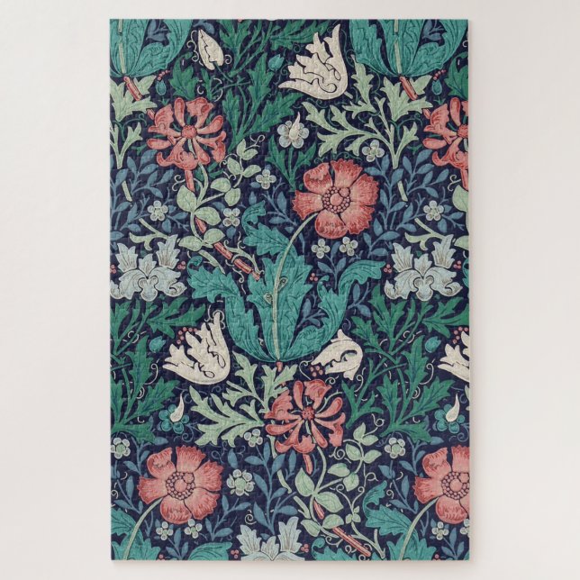 Puzzle Vintage motif floral, William Morris (Vertical)