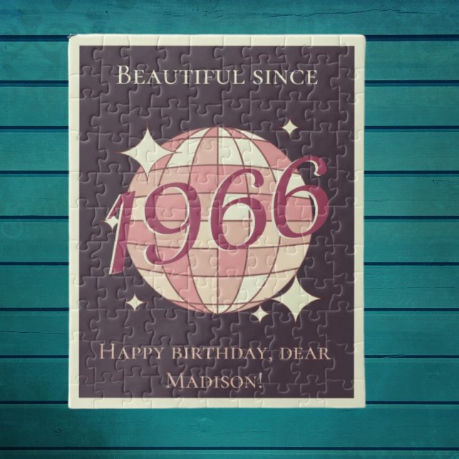 Puzzle Vintage né en 1966 59e 60e anniversaire (Créateur téléchargé)