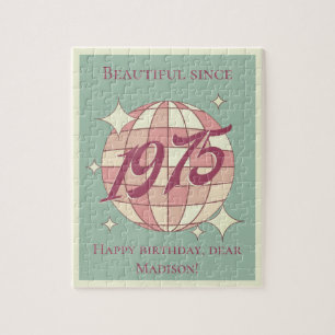Puzzle Vintage né en 1975 50e anniversaire jeu cadeau