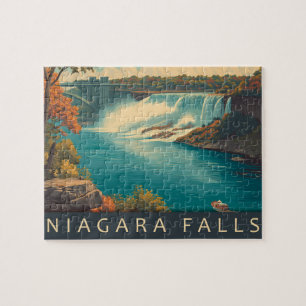 Puzzle Vintage Niagara Falls Travel