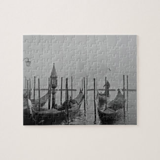 Puzzle Vintage noir Venise Canal Voyage