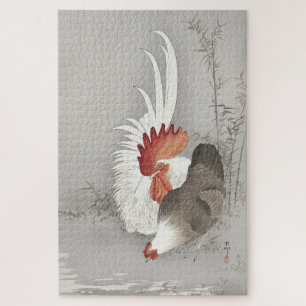Puzzle Vintage Ohara Koson Poule et Coq 1000 pièces