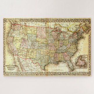Puzzle Vintage Old États-Unis États-Unis