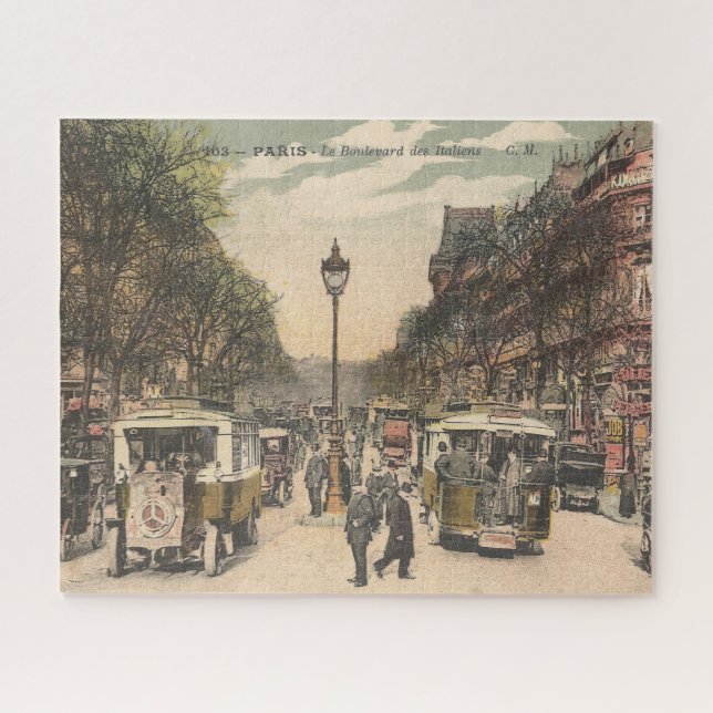 Puzzle Vintage Paris France Le Boulevard des Italiens (Horizontal)