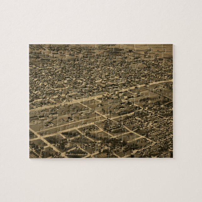 Puzzle Vintage Pictorial Map of Birmingham (Horizontal)