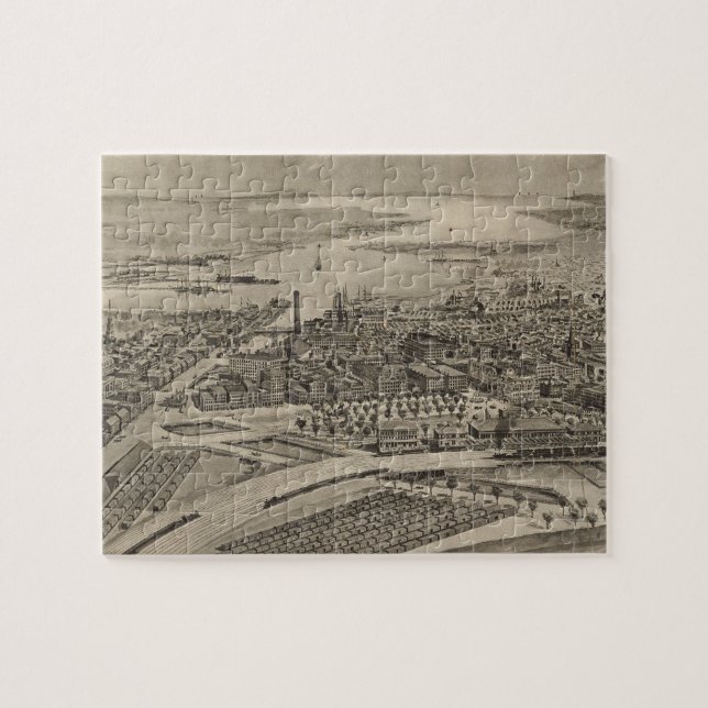 Puzzle Vintage Pictorial Map of Providence (Horizontal)