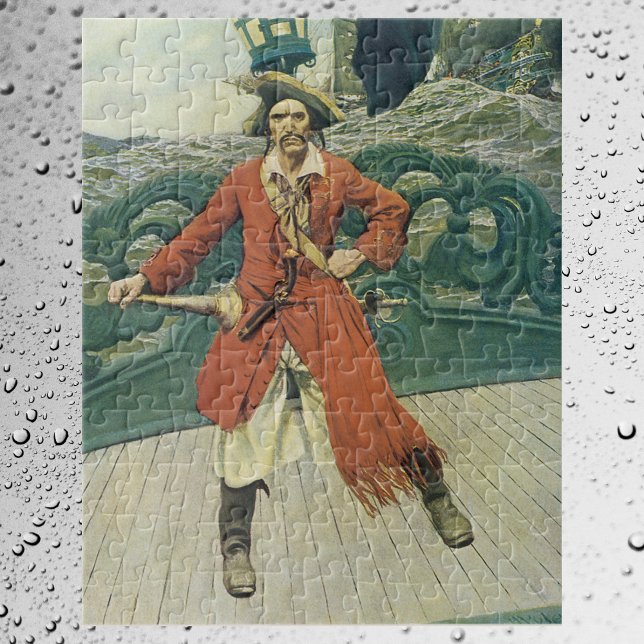 Puzzle Vintage Pirates, capitaine Keitt par Howard Pyle (Créateur téléchargé)