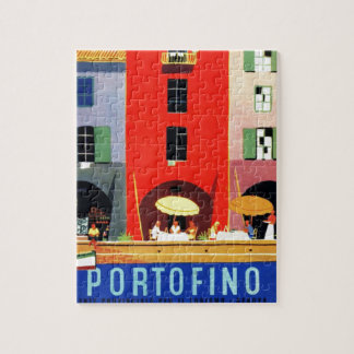 Puzzle Vintage Portofino Italie Europe Illustration de vo