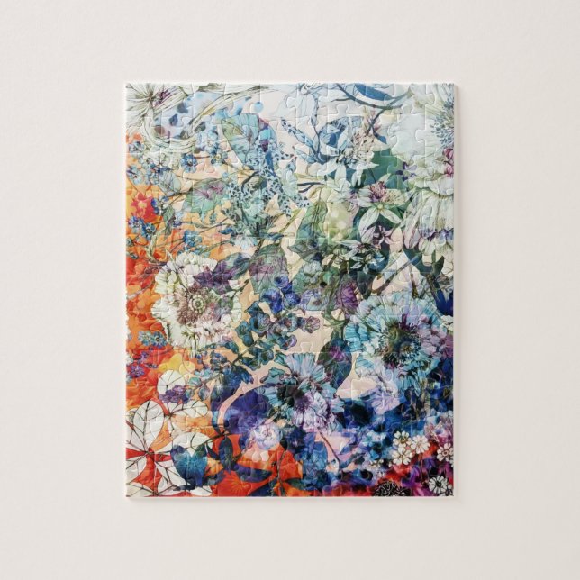 Puzzle Vintage Printemps sauvage Botanique Floral (Vertical)