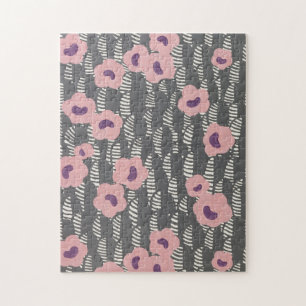 Puzzle Vintage René Crevel Art Déco français rose floral