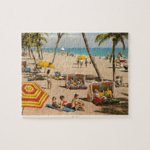 Puzzle Vintage Retro Florida Beach Travel