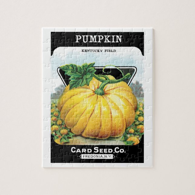 Puzzle Vintage Seed Packet Étiquette Art, Halloween Citro (Vertical)