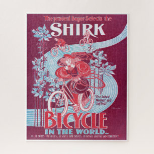 Puzzle Vintage Shirk Bicycle Advertisement circa 1890