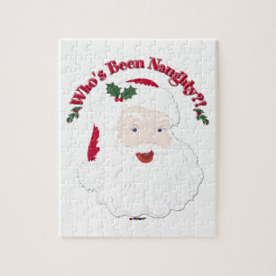 Puzzle Vintage Style Père Noël Qui a été coquin ? !