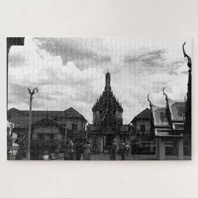 Puzzle Vintage Thaïlande Bangkok Wat Phra Kaew (Horizontal)