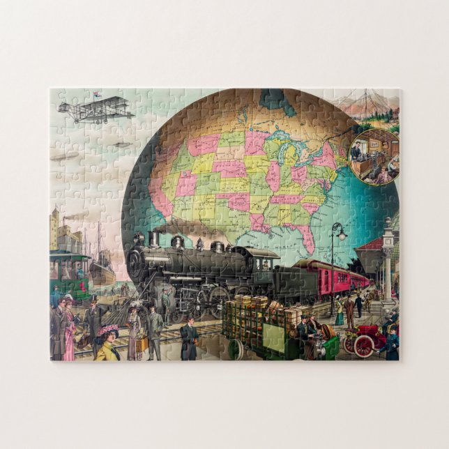 Puzzle Vintage Transportation  (Horizontal)