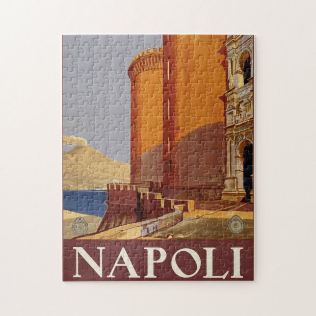 Puzzle Vintage Travel Napoli Italy (Vertical)