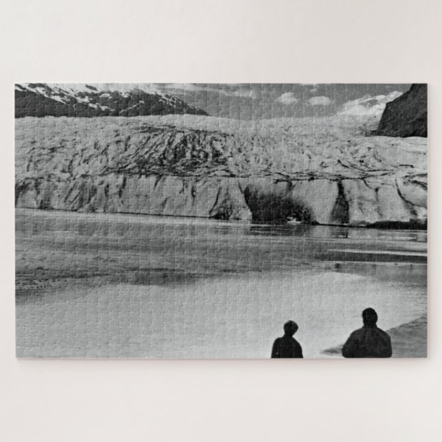 Puzzle Vintage USA Alaska Mendenhall glacier Juneau (Horizontal)