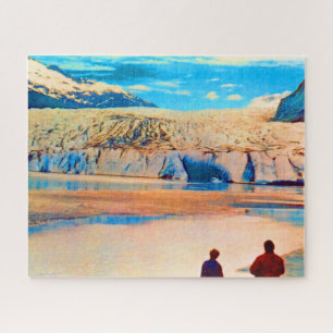 Puzzle Vintage USA Alaska Mendenhall glacier Juneau