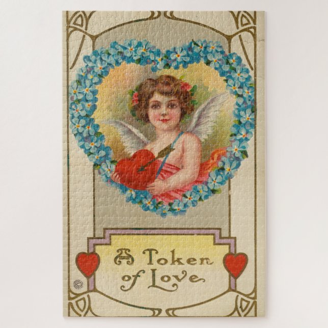 Puzzle Vintage Valentine, Stecher Litho Company, ca. 1910 (Vertical)