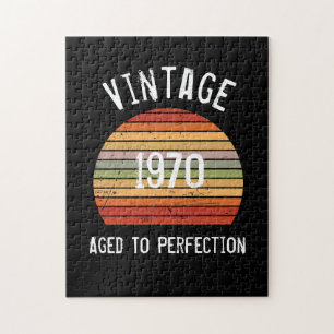 Puzzle Vintage Vieilli À La Perfection Année De Naissance