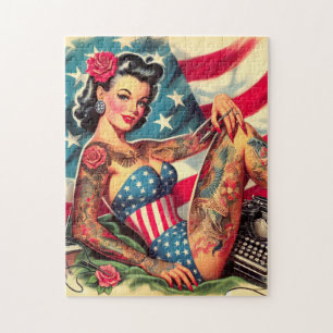 Puzzle Vintage Vieux Tatouage