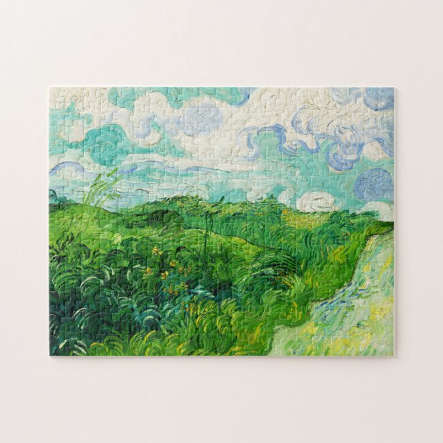 Puzzle Vintage Vincent Van Gogh Green Wheat Fields (Horizontal)