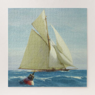 Puzzle Vintage voile Sloop Yacht Peinture (1910)