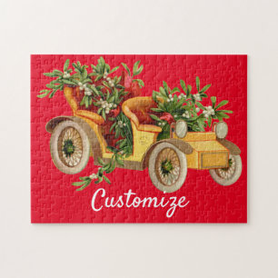 Puzzle Vintage Voiture de Noël Mistletoe Thunder_Cove