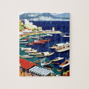 Puzzle Vintage voyage Athènes Grèce